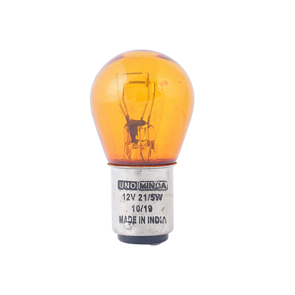 Uno Minda MIN-2010A 1016 (Amber Color)-12V 21/5W Stop Light BULB